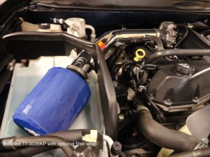 Chevrolet Trailblazer Performance Air Intake - K&N Engineering - K&N 77 Metal Intake - `02-`05